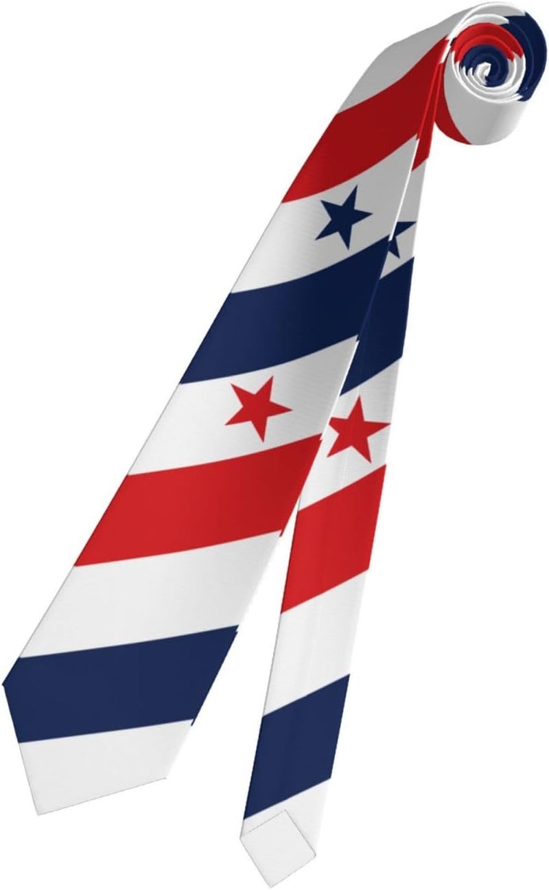 AKMCBSH National Flags Tie Comfortable Soft Novelty Necktie Unisex for Weddings Party Birthday Gift - Image 2